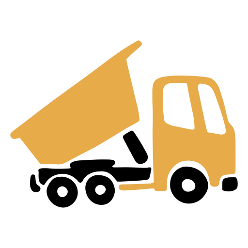 Construction truck flat icon PNG Design