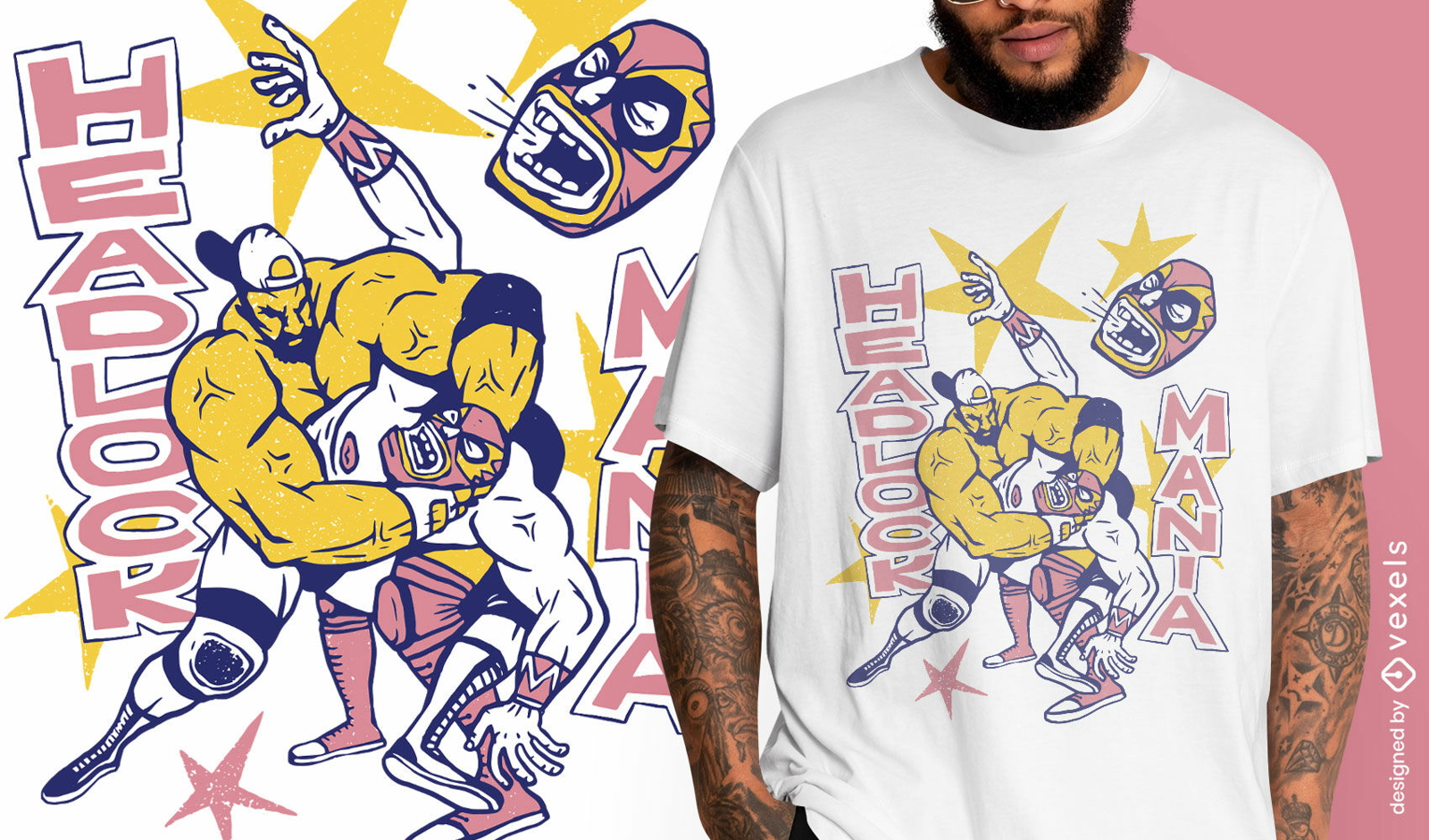 Headlock-Mania-T-Shirt-Design