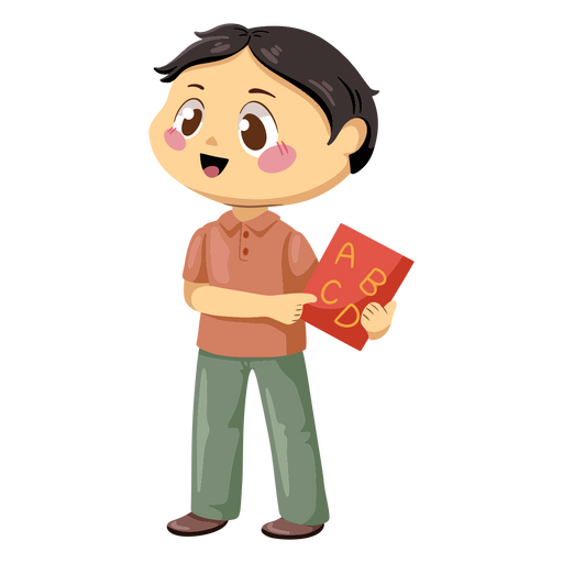 Male teacher cartoon character PNG Design