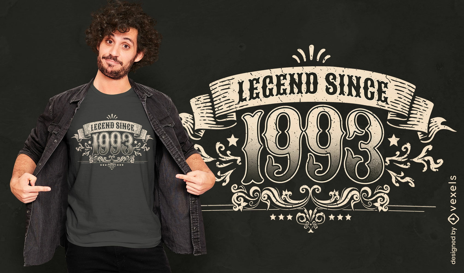 design de camiseta com citação vintage de aniversário de 1993