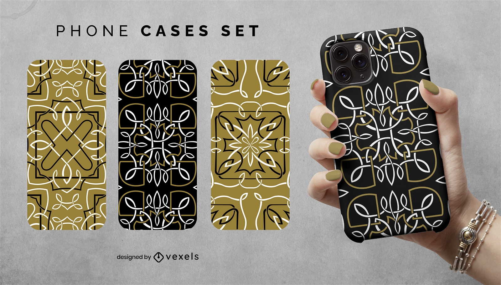 Celtic knot mythological decoration phone case set