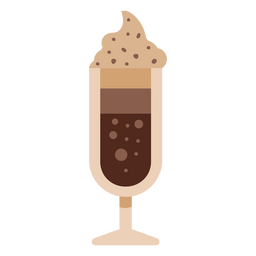 Ícone de milk-shake de café Desenho PNG