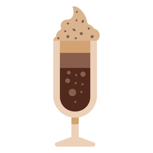 Icono de batido de café Diseño PNG