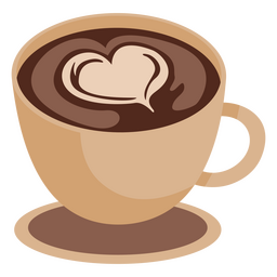 Coffee Foam Art Icon PNG & SVG Design For T-Shirts