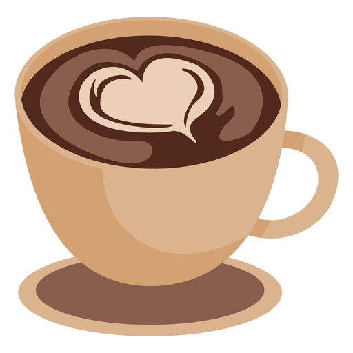 Icono de arte de espuma de café Diseño PNG
