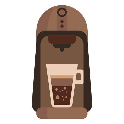 Kaffeemaschine mit einer Tasse Kaffee PNG-Design