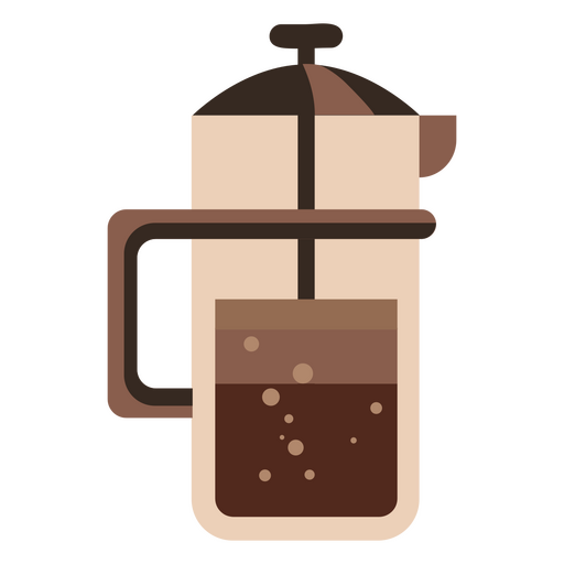 French press coffee maker icon PNG Design