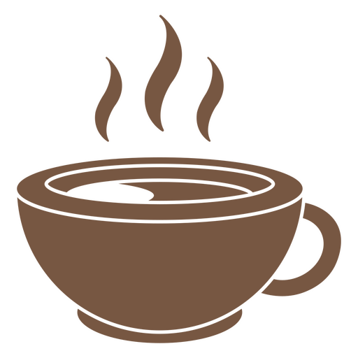 Cup of brown coffee PNG Design
