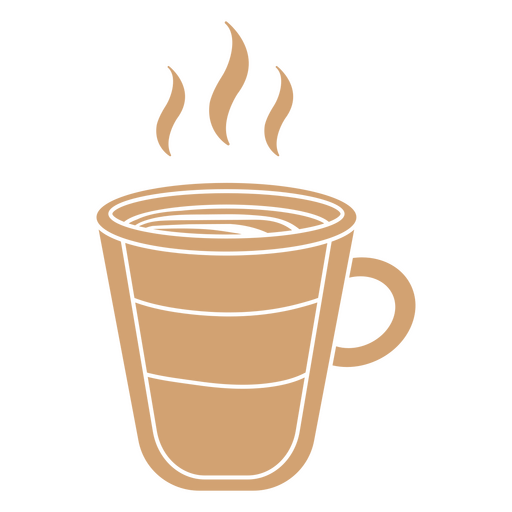 Cup of hot coffee PNG Design