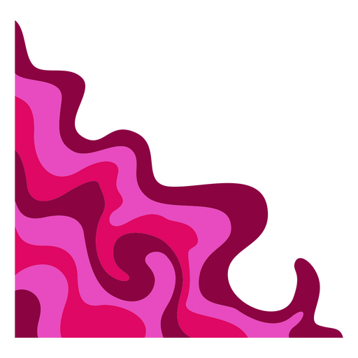 Pink and purple wave PNG Design
