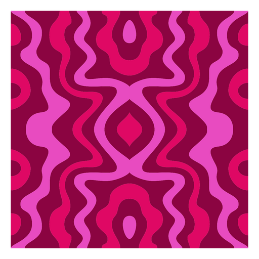 Pink and purple wavy pattern square PNG Design