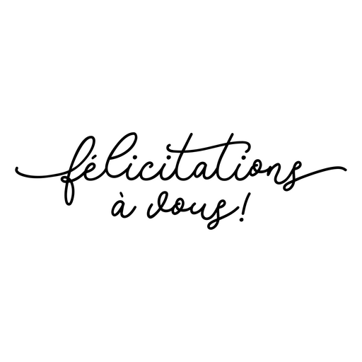 Design elegante de roteiro de felicitações Desenho PNG