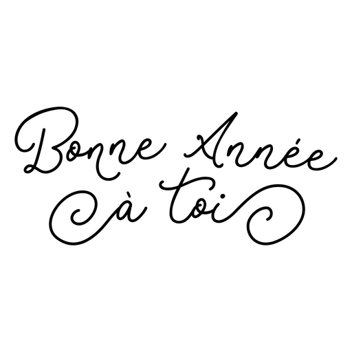 Design elegante de citação de ano novo Desenho PNG