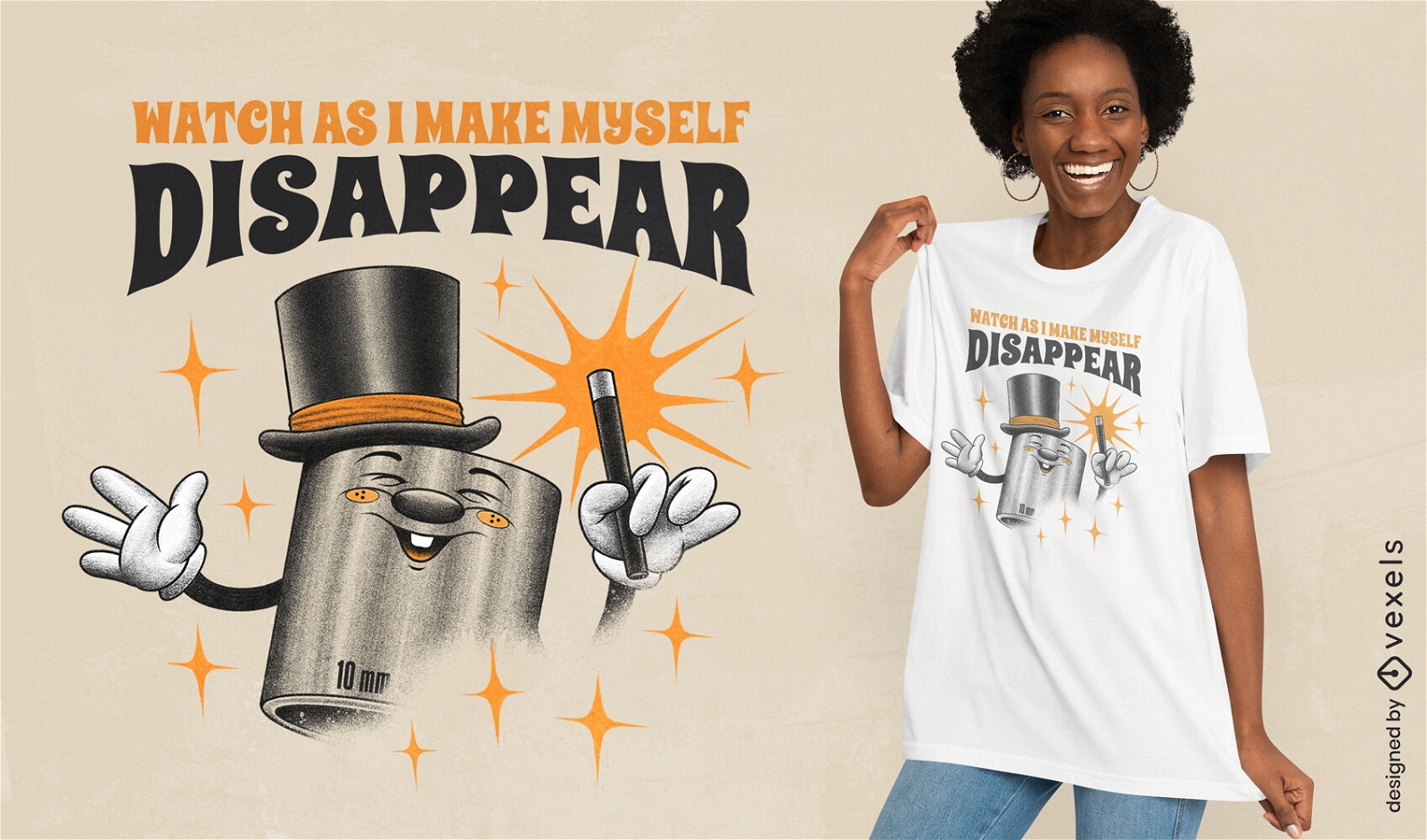 Magician Socket T-Shirt-Design