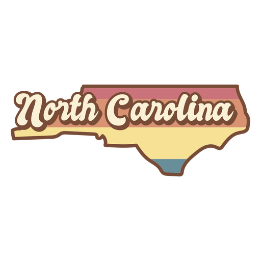 North Carolina State Retro PNG & SVG Design For T-Shirts