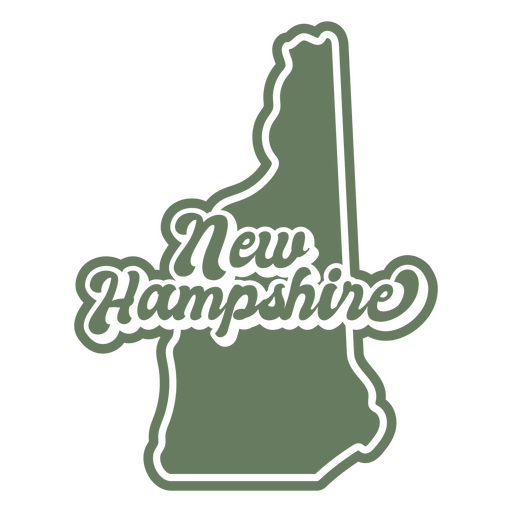 The new hampshire green map PNG Design