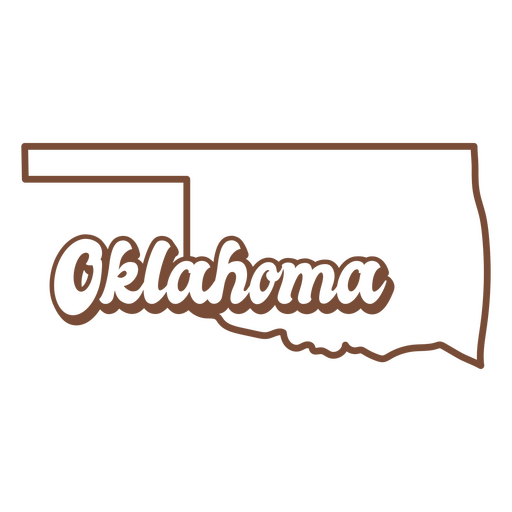 O estado de oklahoma é mostrado Desenho PNG