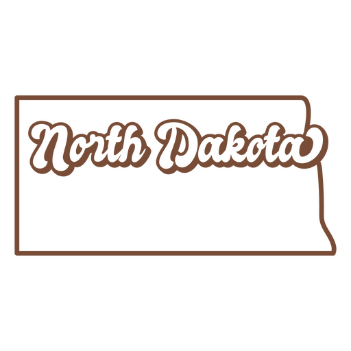 The north dakota logo PNG Design