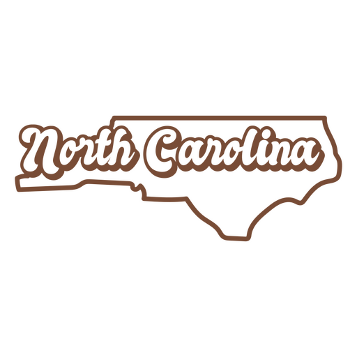 O logotipo do estado da Carolina do Norte Desenho PNG