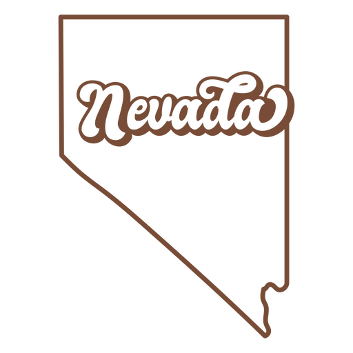 O estado de Nevada é mostrado Desenho PNG