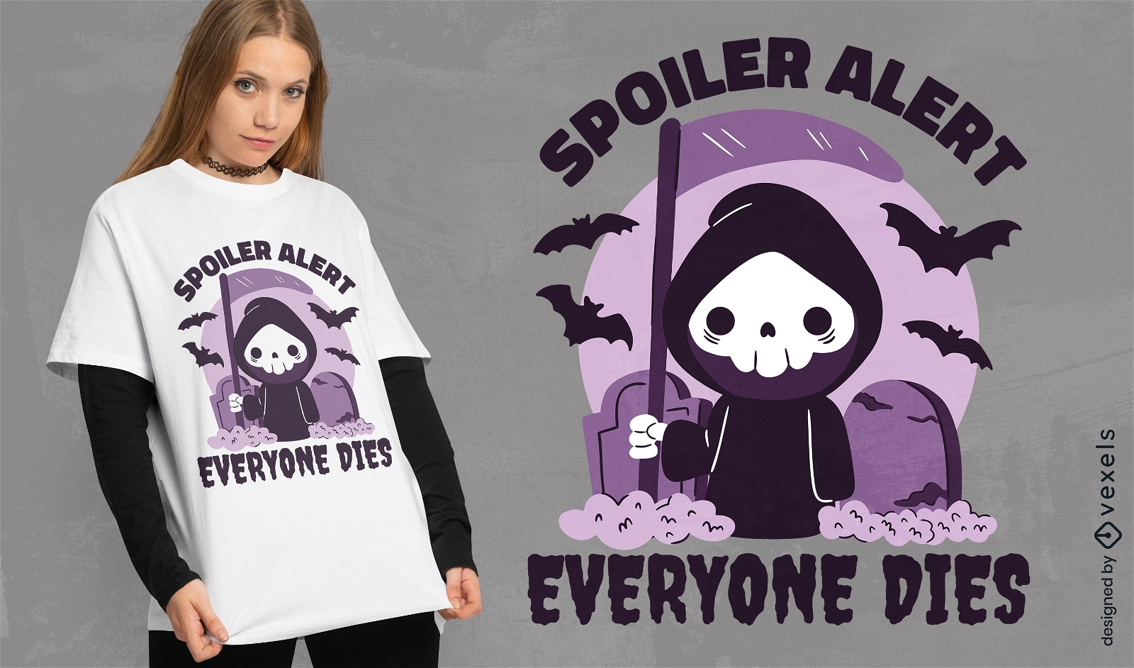Cute reaper t-shirt design