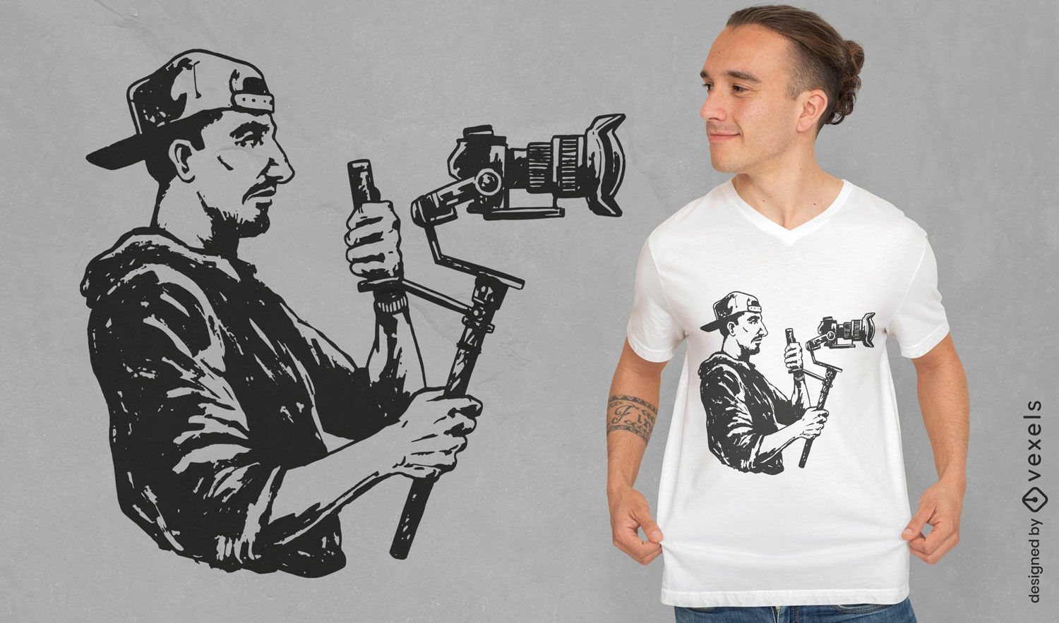 Kameramann-T-Shirt-Design