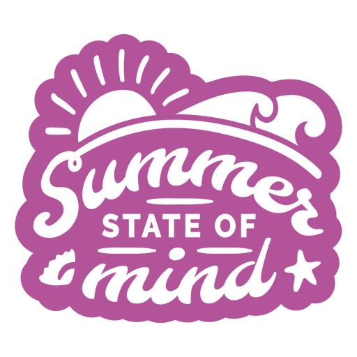 Summer state of mind sticker PNG Design