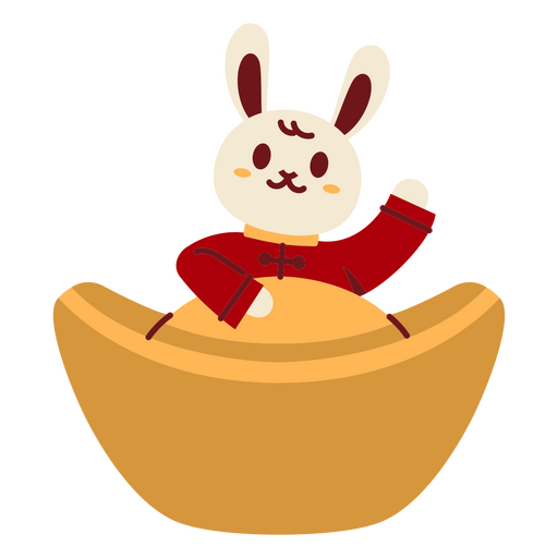 Chinese new year bunny icon PNG Design
