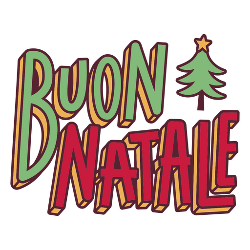 Das Logo für Buon Natale PNG-Design