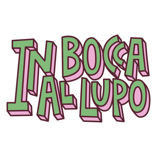 Im Boca al Lupo-Logo PNG-Design
