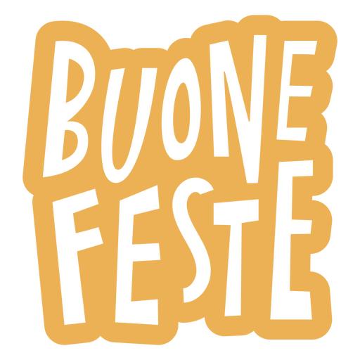The logo for buone feste PNG Design