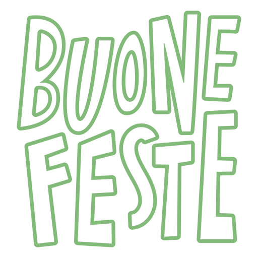 Buone feste Zitat PNG-Design