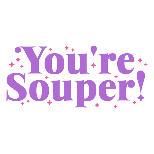 You're souper logo PNG Design