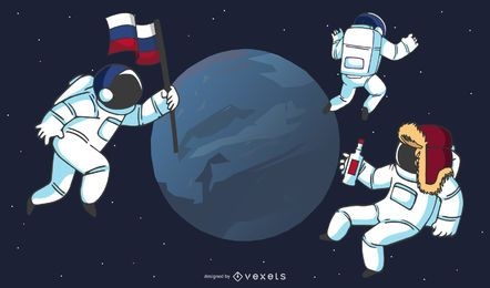 Astronautas rusos