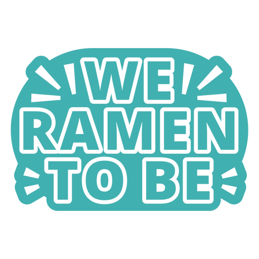 Nós ramen para ser adesivo Desenho PNG