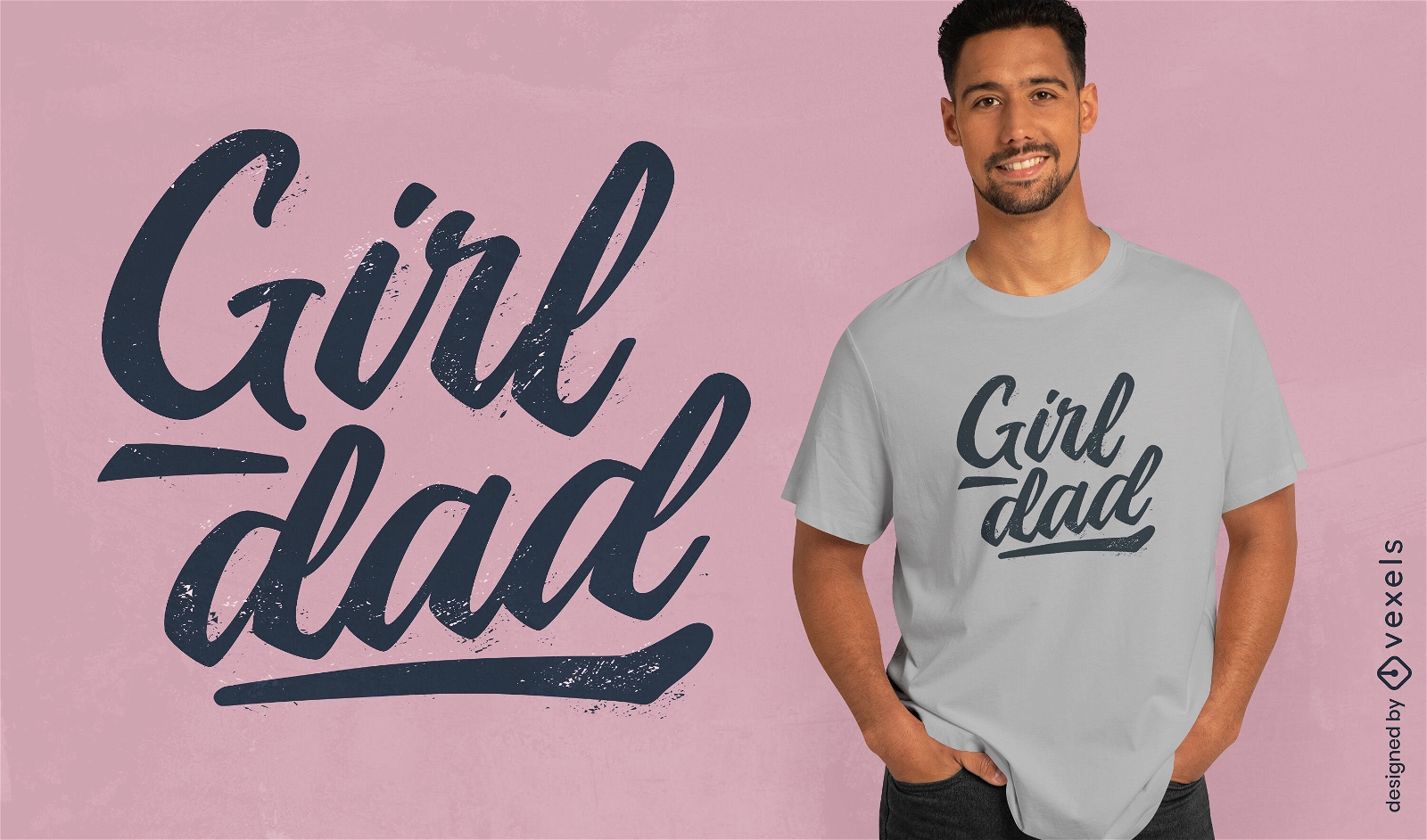 Mädchen-Vater-T-Shirt-Design