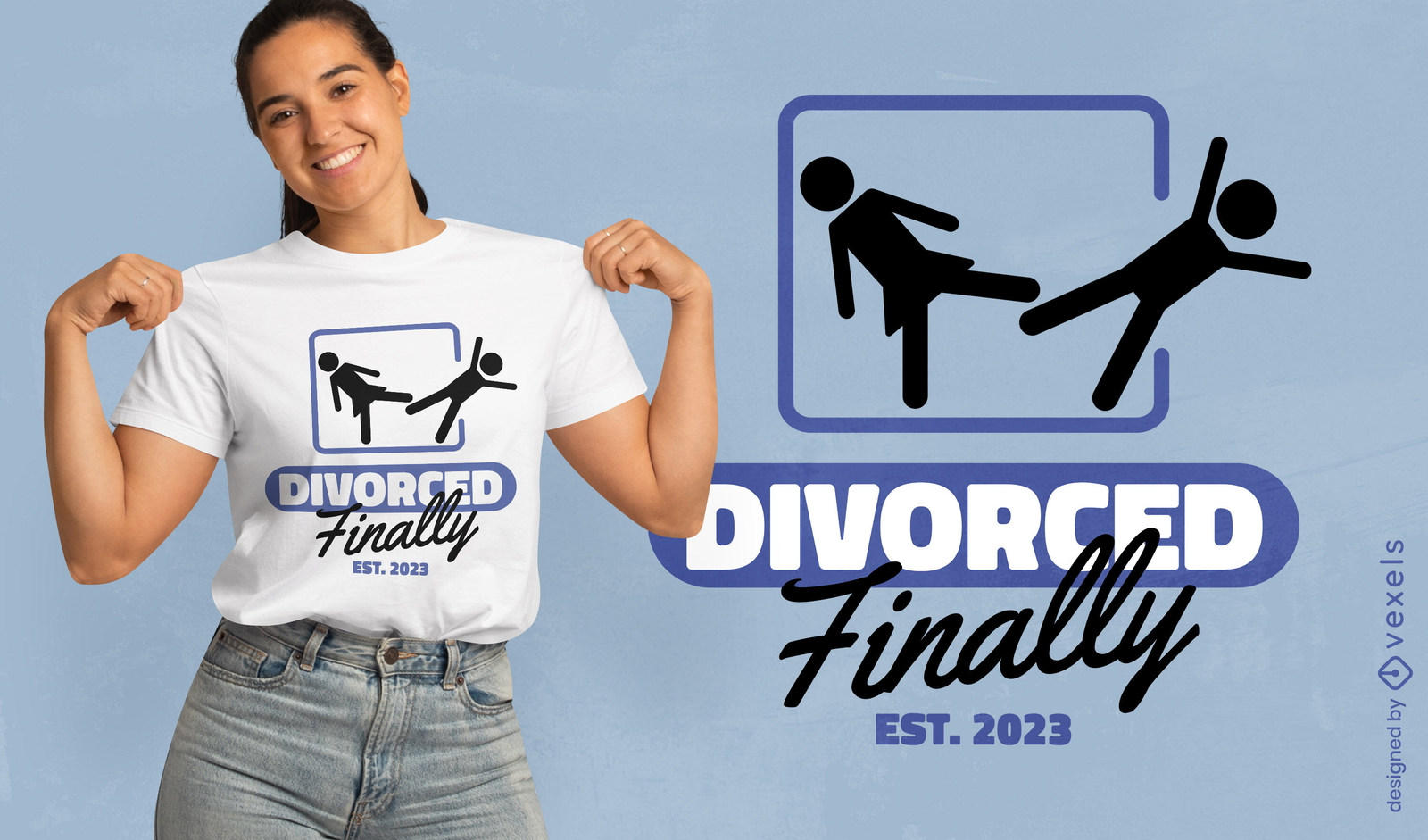 Diseño de camiseta divertida de pareja divorciada