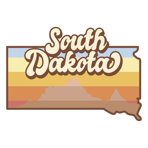 Das South Dakota-Logo PNG-Design