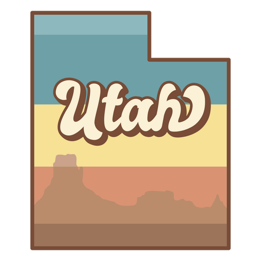 Utah state icon PNG Design