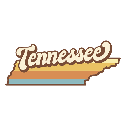 Logotipo del estado de Tennessee Diseño PNG