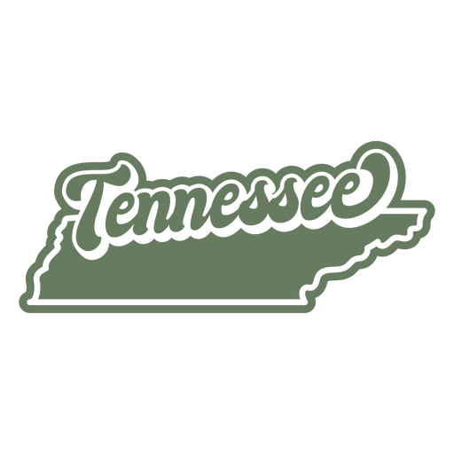 O estado do Tennessee é mostrado Desenho PNG