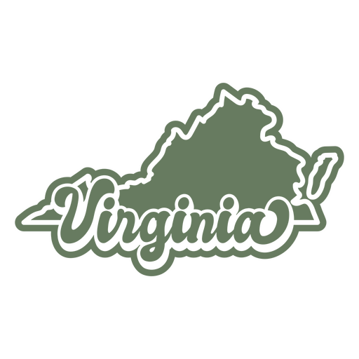 Logotipo del estado de Virginia Diseño PNG