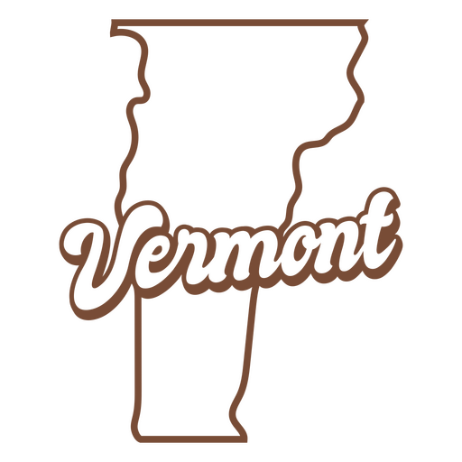 Der Bundesstaat Vermont wird angezeigt PNG-Design