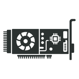 Computer Graphics Card Icon PNG & SVG Design For T-Shirts