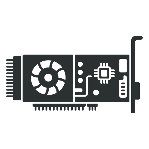 Ícone de placa gráfica de computador Desenho PNG