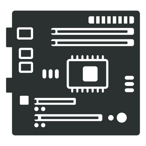 Ocon de uma placa de CPU preta Desenho PNG