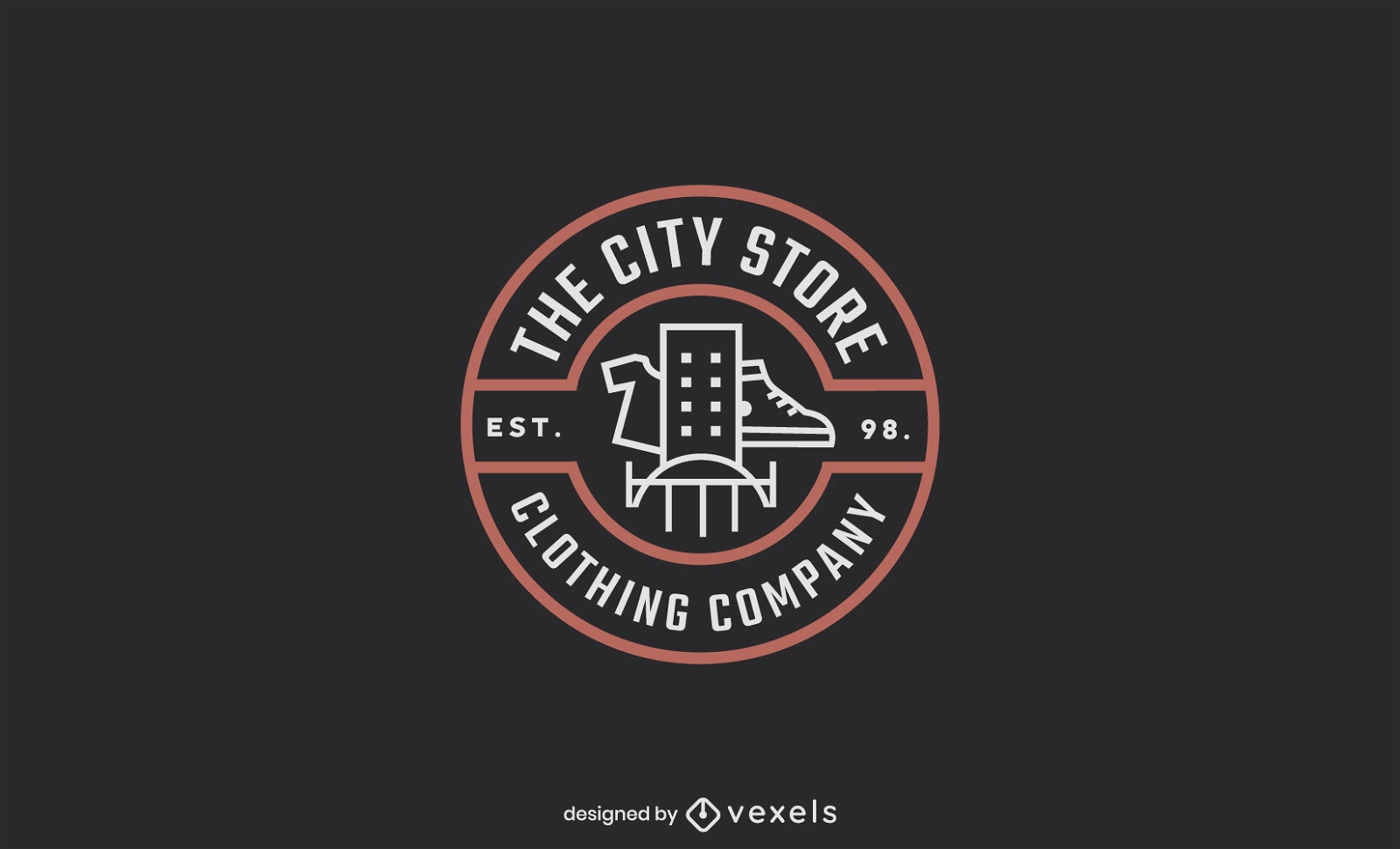 Diseño de logotipo de empresa de ropa urbana.