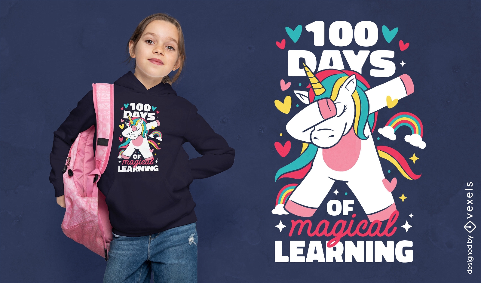 Diseño de camiseta con cita de unicornio dabbing school