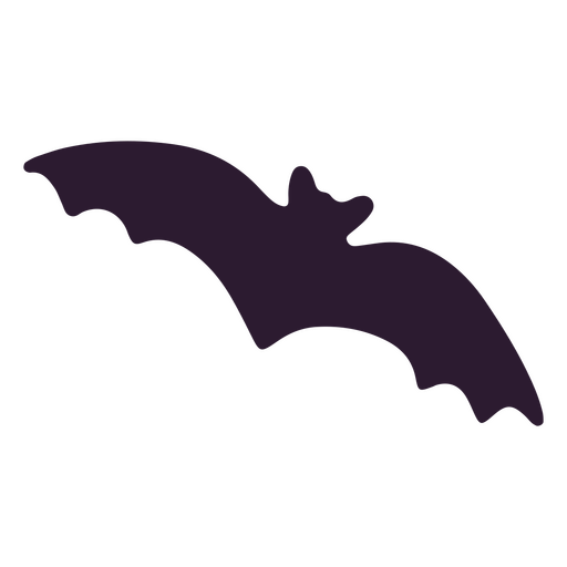 Doodle de silueta de murciélago Diseño PNG