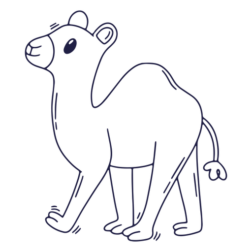 Camel line art PNG Design